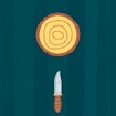 Logg og kniv 2D